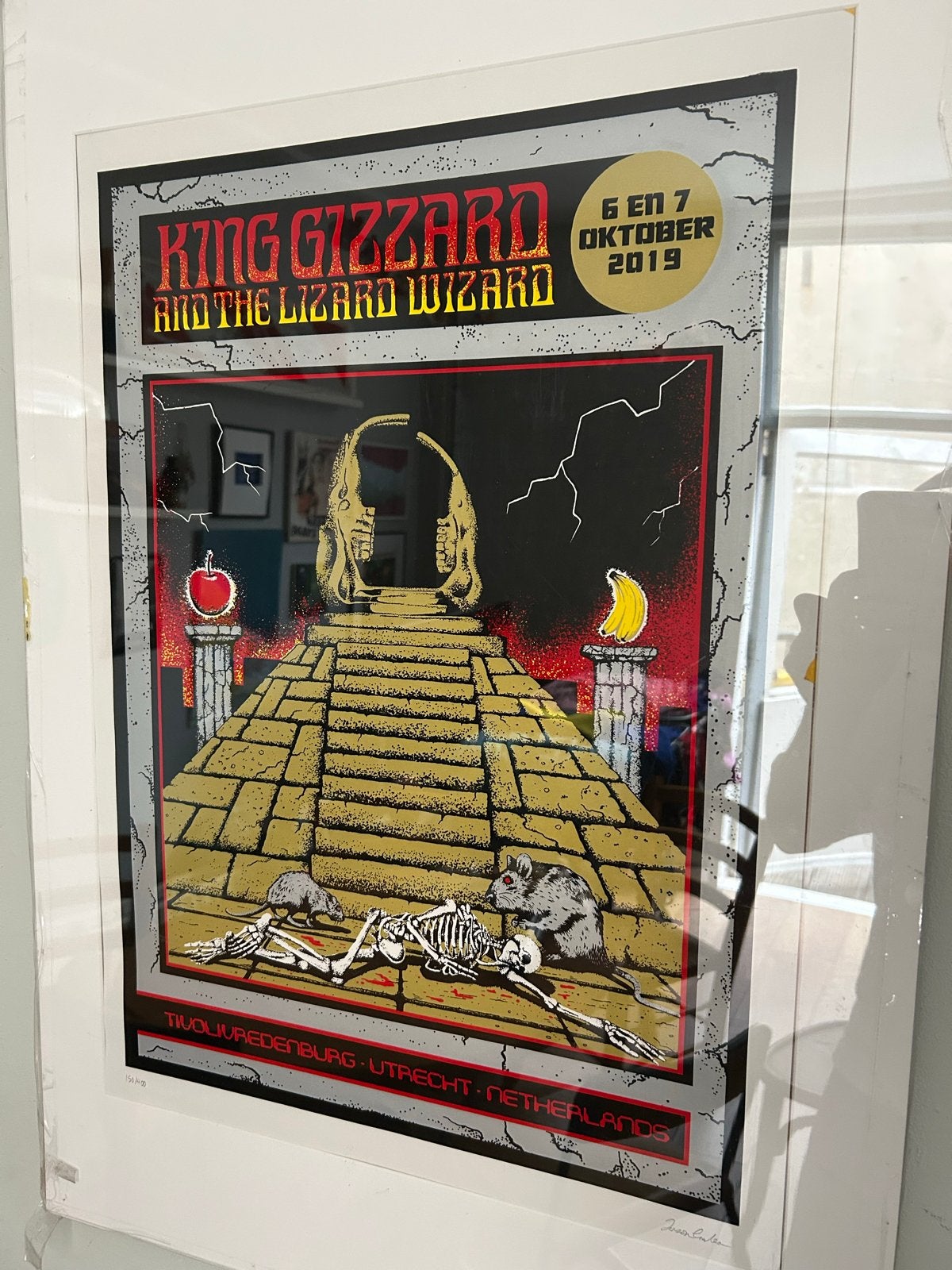 King Gizzard & The Lizard Wizard concertposter 2019, Ophalen, Poster, Print/reproductie, Genummerd