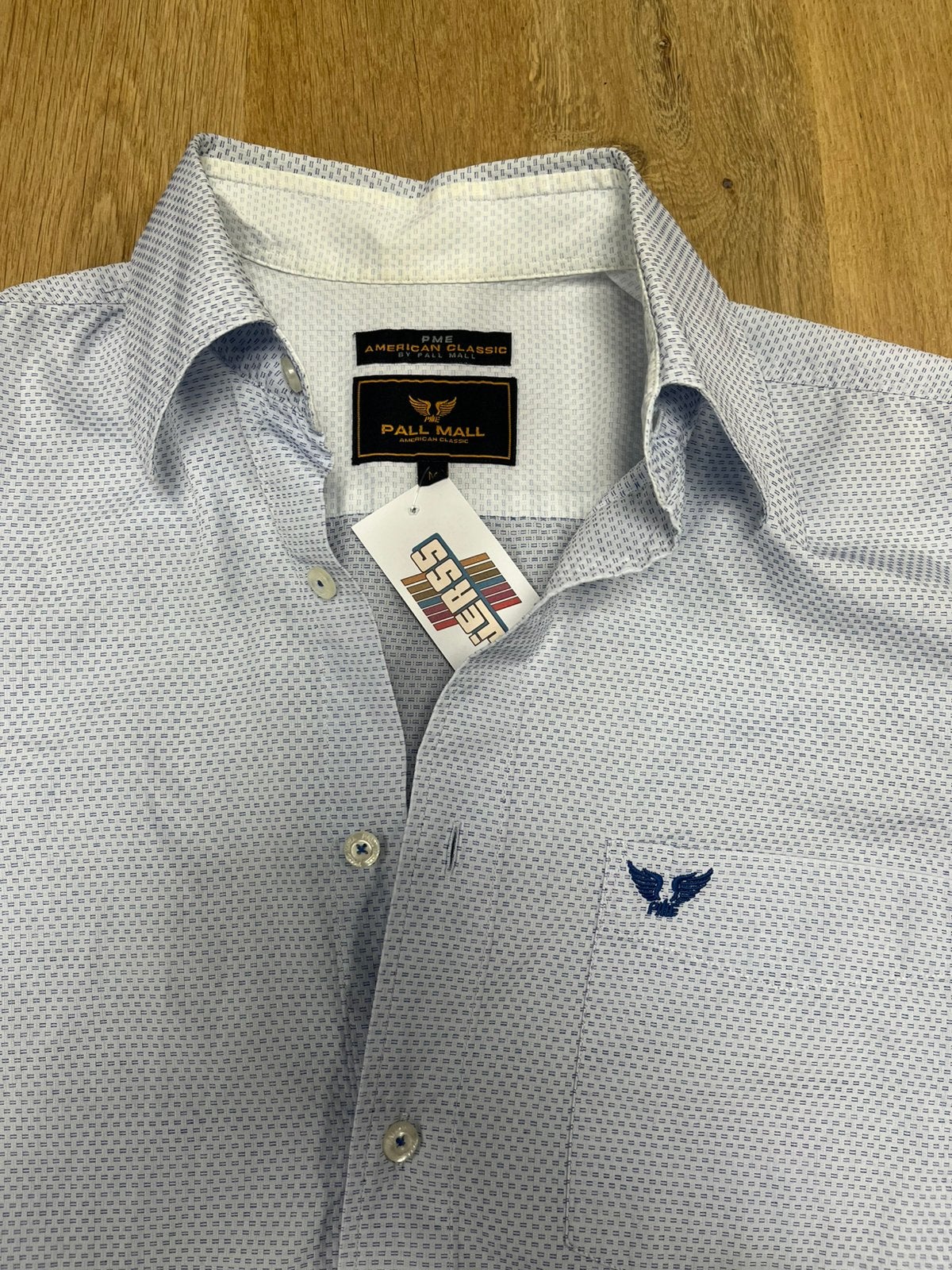 PME Legend overhemd korte mouw zomers - Maat M, Ophalen of Verzenden, Zo goed als nieuw, Blauw, Halswijdte 39/40 (M)