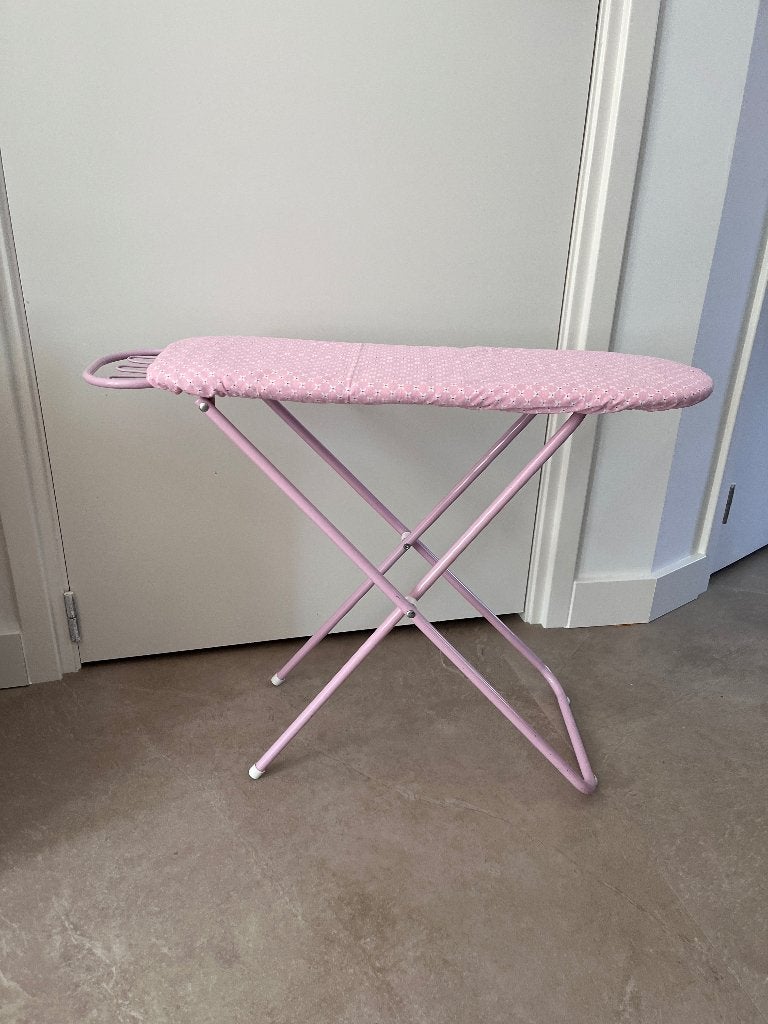 Vintage roze Kinderstrijktafel speelgoed strijktafel, Ophalen, Gebruikt