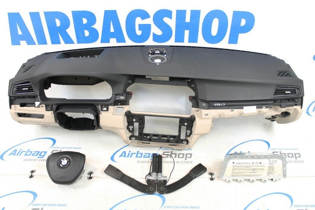 Airbag set - Dashboard beige head up BMW 5 serie F10 2009-.., Auto-onderdelen