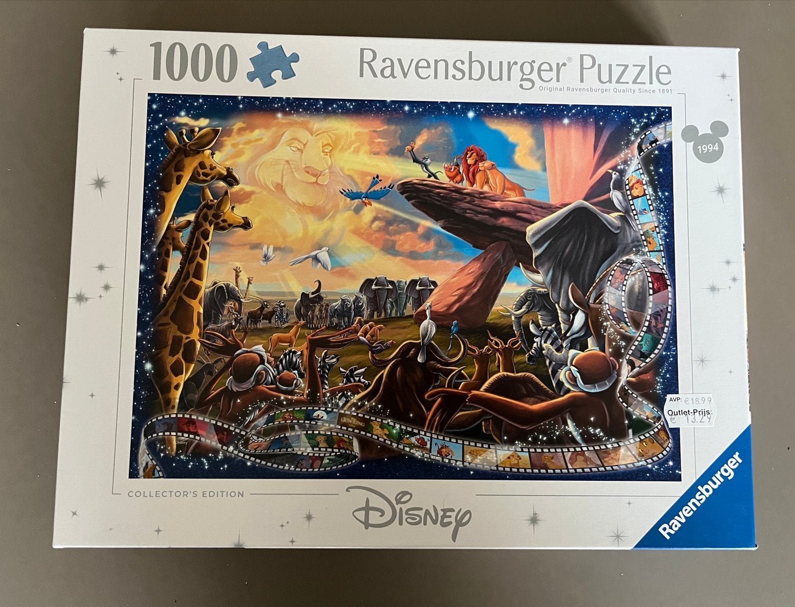 Lion king Disney puzzel, Ophalen, 500 t/m 1500 stukjes, Nieuw