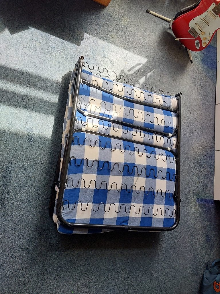 Opklapbaar bed, Ophalen, Gebruikt, Eenpersoons, Zwart