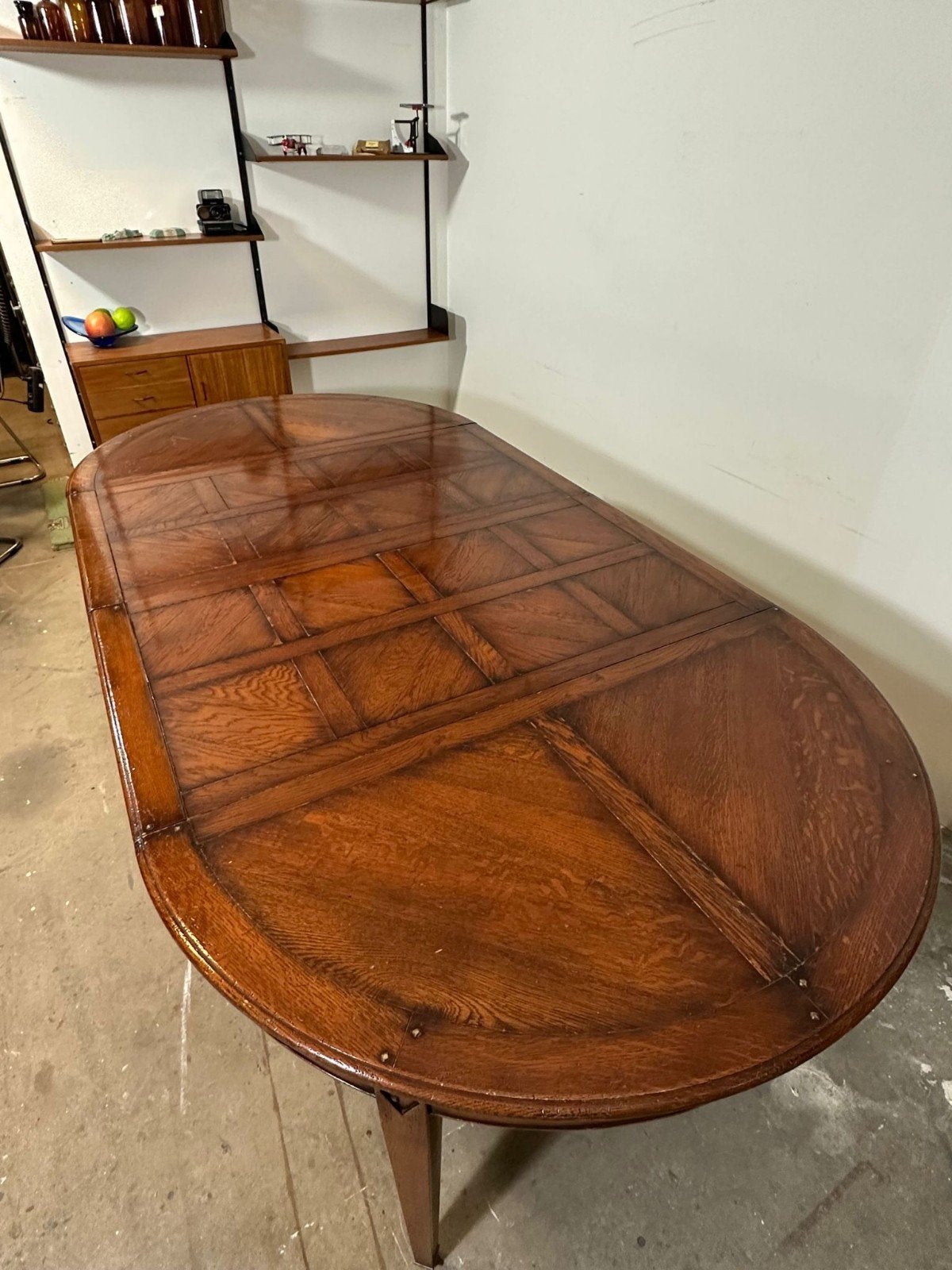 Antieke Van Rossum houten eettafel coulissentafel, Antiek en Kunst, Antiek | Meubels | Tafels, Ophalen of Verzenden