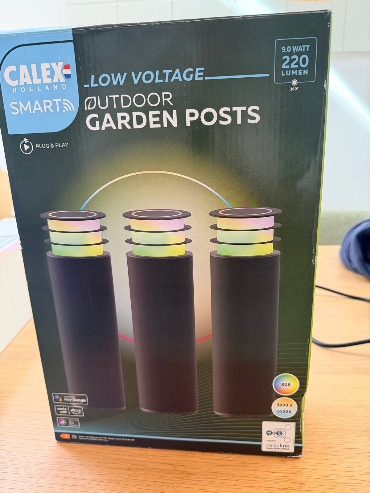 Set 3 buitenlampen Calex, Ophalen, Minder dan 50 watt, Wandlamp, Nieuw