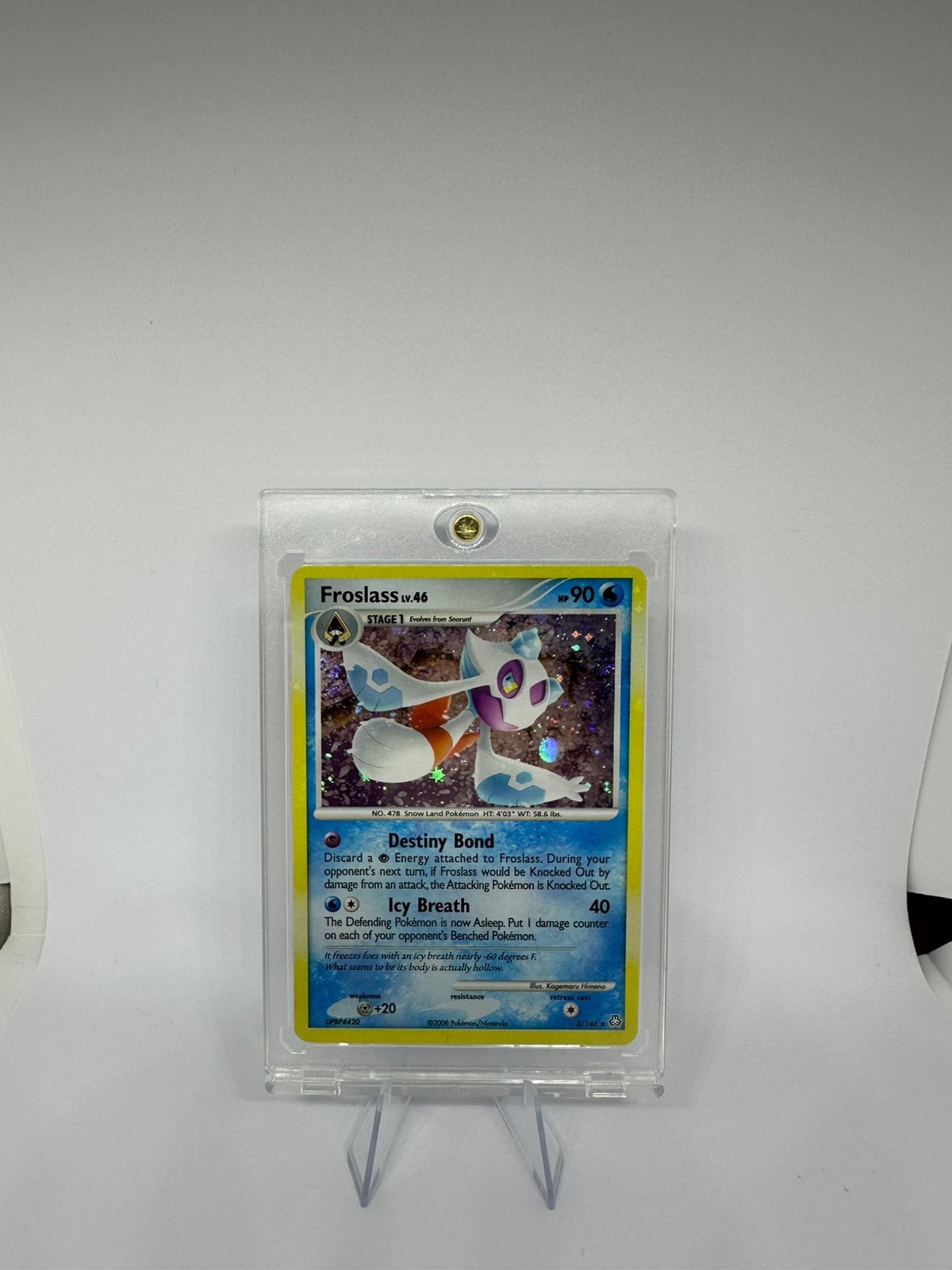 Froslass 3/146 Holo Rare Legends Awakened Holo Bleed Error, Ophalen of Verzenden, Zo goed als nieuw