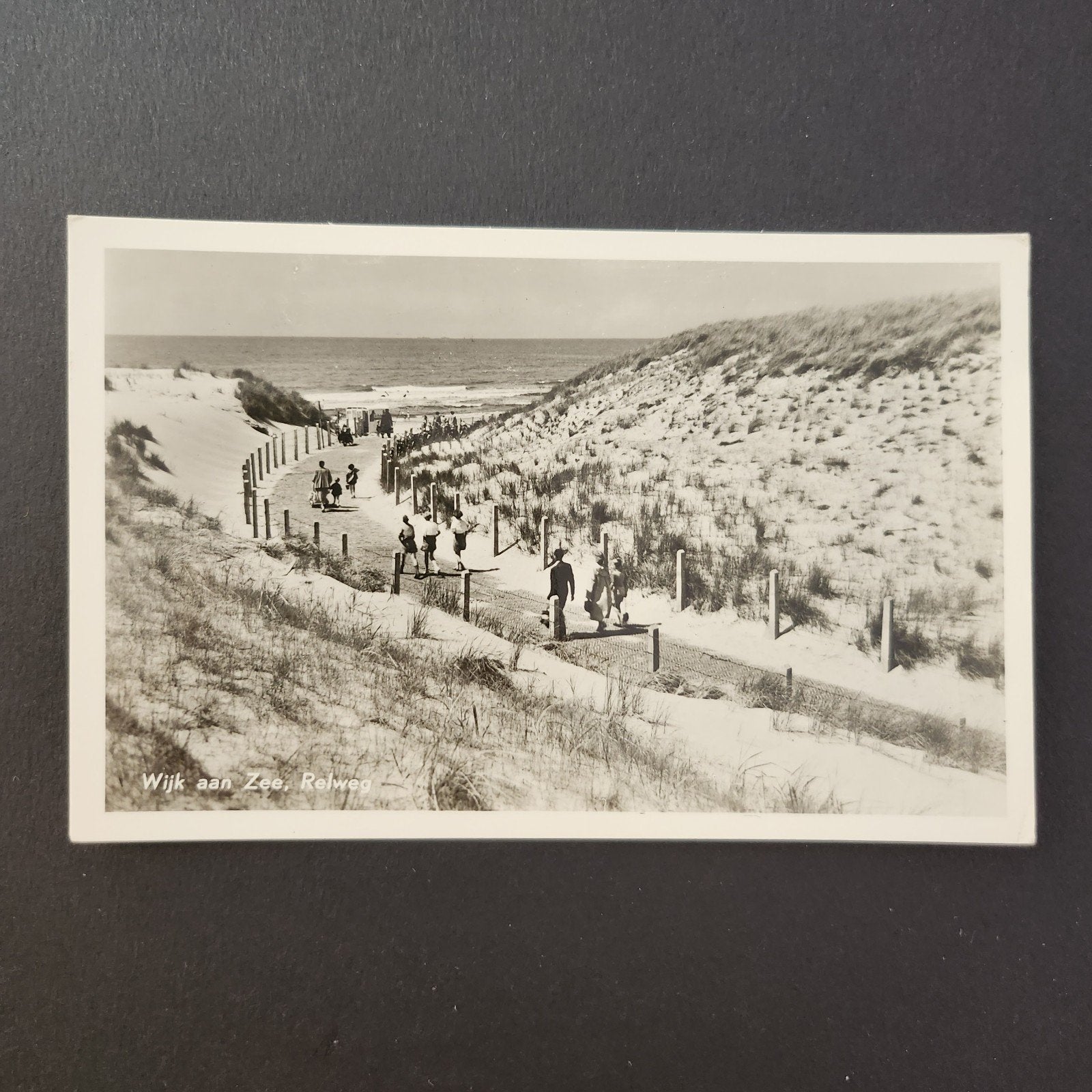 Echte foto Wijk aan Zee, Relweg - Zeldzame ansichtkaart, Verzenden, 1940 tot 1960, Gelopen, Noord-Holland