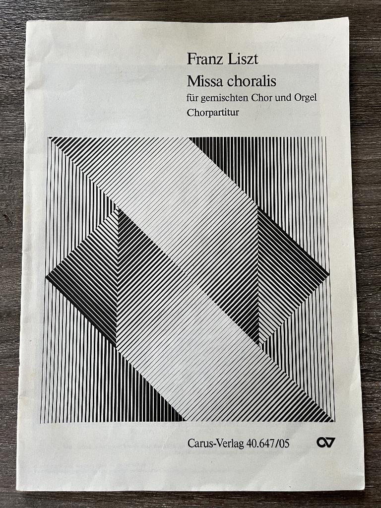 Frans Liszt - Missa Choralis vocal score koor muziek, Muziek en Instrumenten, Koor, Gebruikt, Klassiek, Ophalen of Verzenden