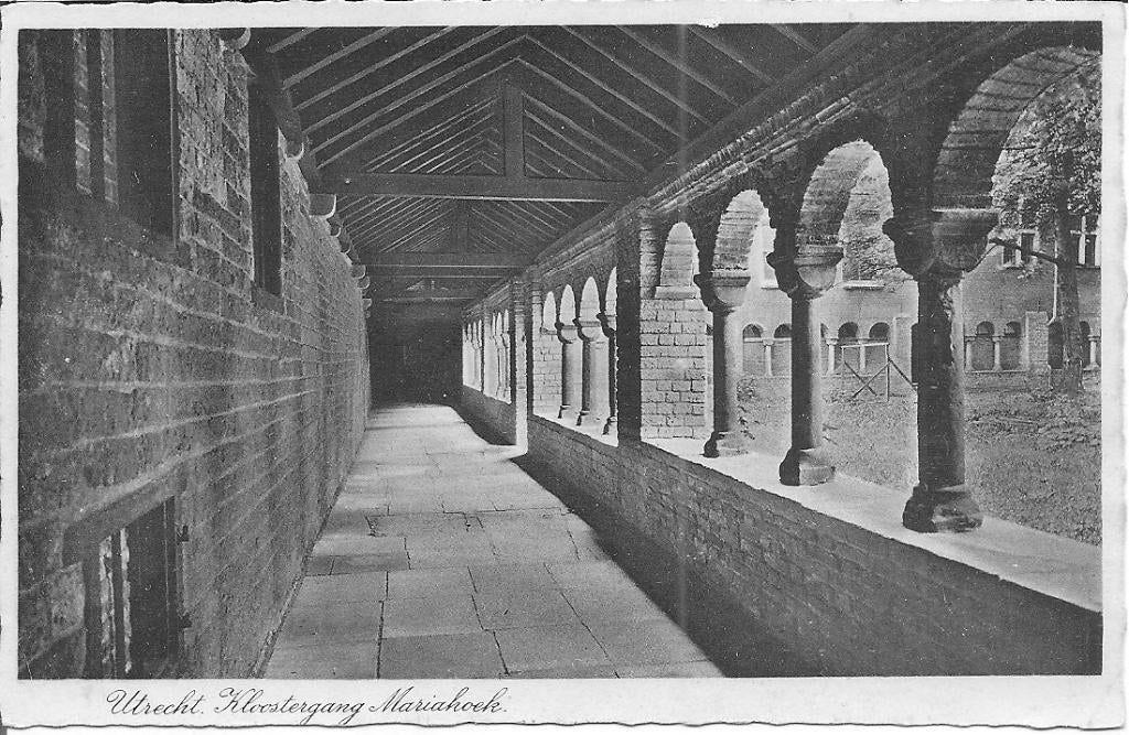 Utrecht kloostergang Mariahoek., Ophalen of Verzenden, 1940 tot 1960, Ongelopen, Utrecht