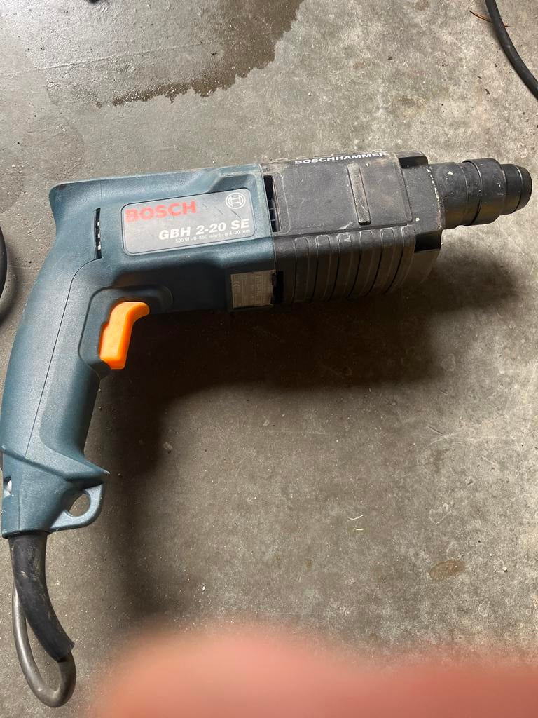 Bosch GBH 2-20 SE Boorhamer - 500W, Doe-het-zelf en Verbouw, Gereedschap | Boormachines, Gebruikt, Boor- en/of Breekhamer, Ophalen of Verzenden