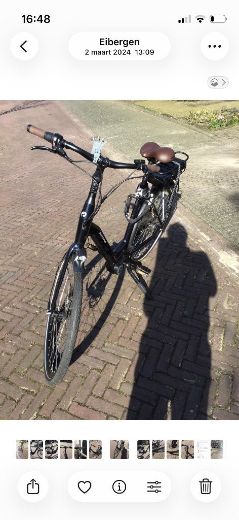 Batavus Batavus Finez E-go elect. damesfiets 7 versnellingen, Gebruikt, Batavus, Ophalen of Verzenden, 59 cm of meer
