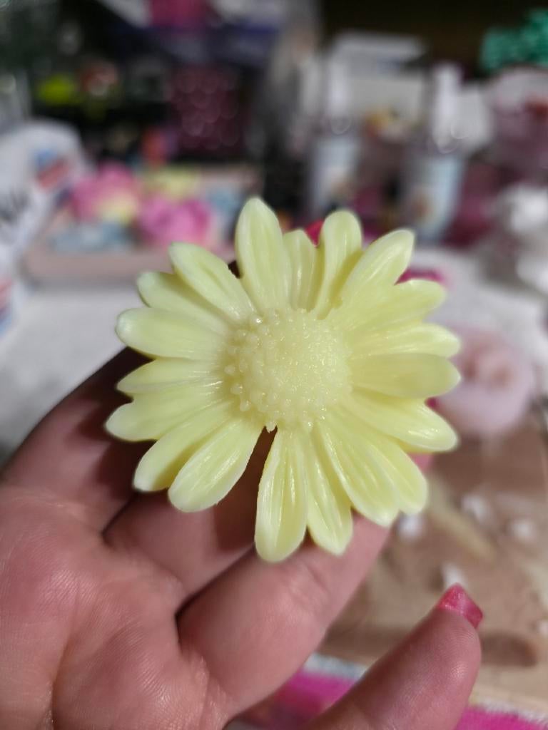 Handgemaakte Soy Wax Bloemenkaarsen, Overige materialen, Blauw, Nieuw, Ophalen of Verzenden