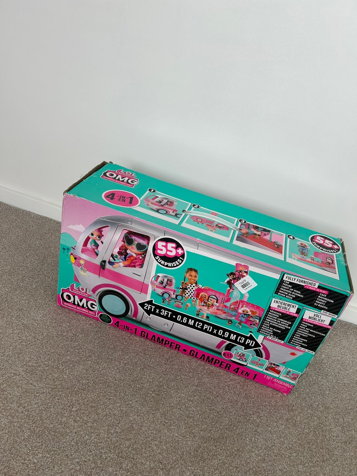 LOL Surprise OMG Glamper Fashion Camper zilver ZGAN, Ophalen of Verzenden, Zo goed als nieuw, Meisje