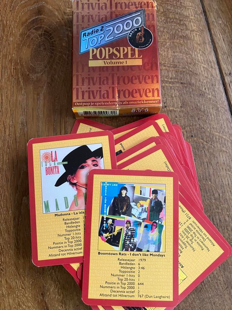 Trivia Troeven Radio 2 Top 2000 Popspel Volume 1, Ophalen of Verzenden, Nieuw