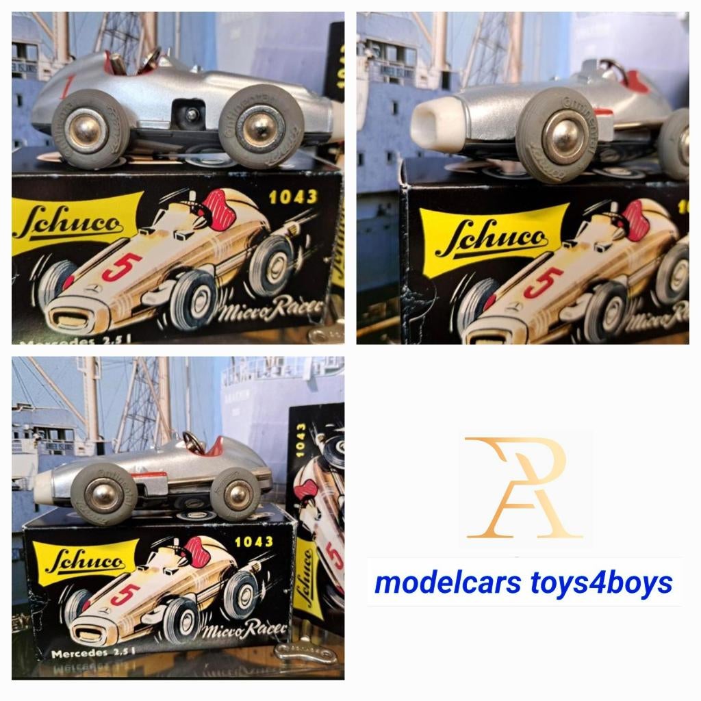 Schuco Vintage 1955  no 1043 Micro Racer Mercedes 2.5L, Hobby en Vrije tijd, Modelauto's | 1:43, Verzenden, Zo goed als nieuw