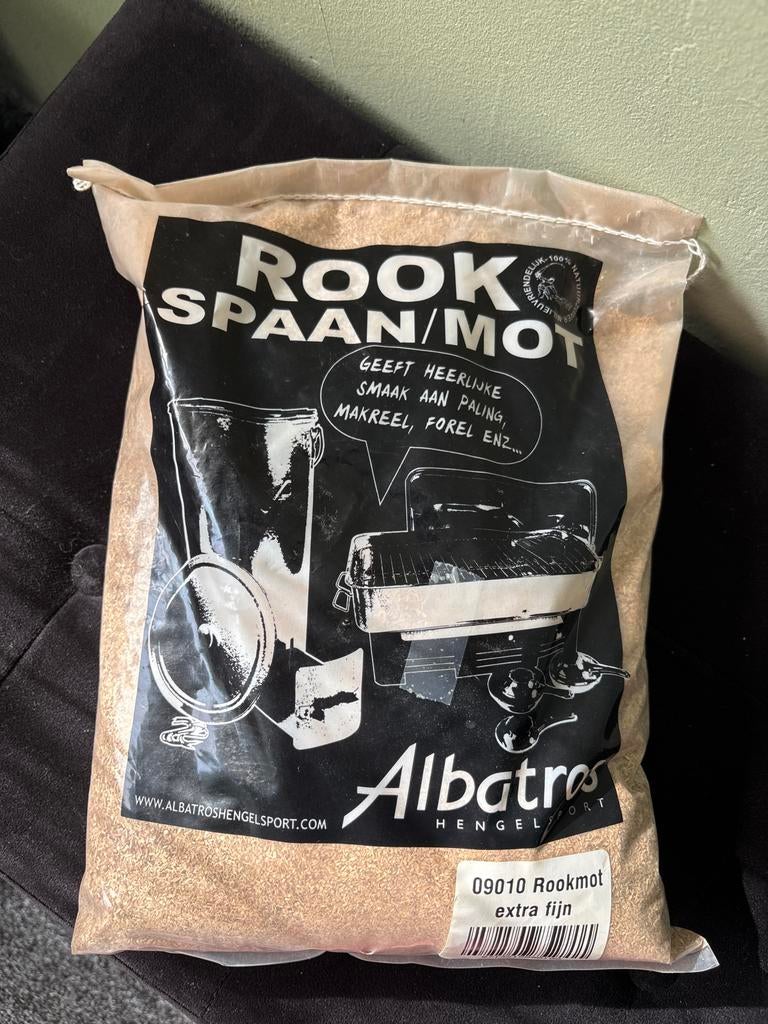 Albatros Rookmot extra fijn voor paling, makreel, forel, Ophalen of Verzenden, Nieuw, Overige typen