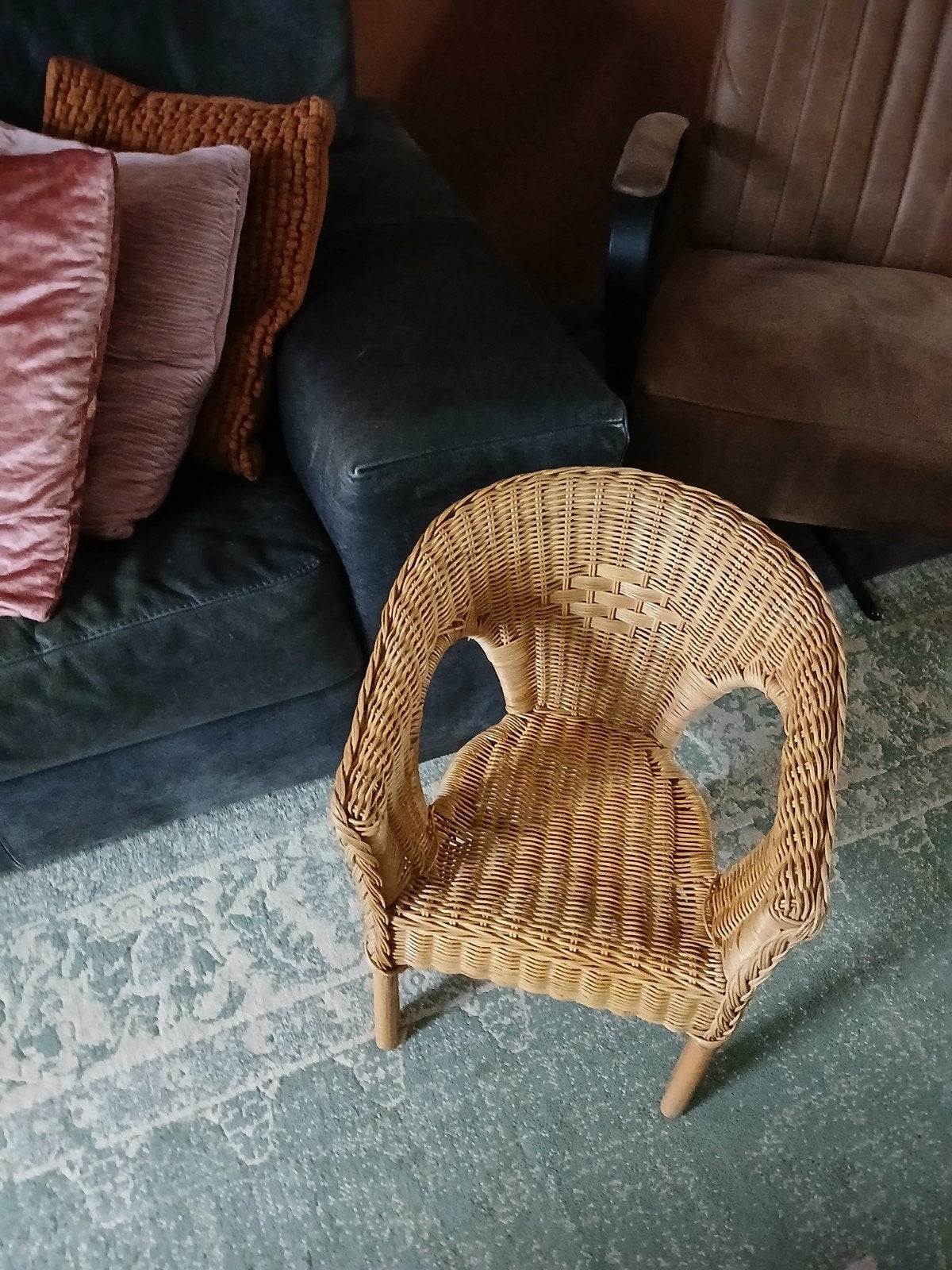 ROTAN KINDERSTOELTJE, Kinderen en Baby's, Kinderkamer | Tafels en Stoelen, Ophalen, Gebruikt, Stoel(en)