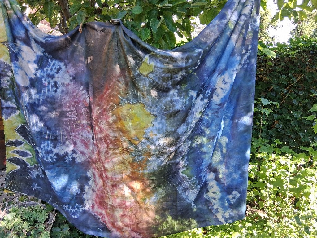 Exclusieve hand geverfde  100% zijde, Hobby en Vrije tijd, Stoffen en Lappen, Overige kleuren, Verzenden, 120 cm of meer, Nieuw