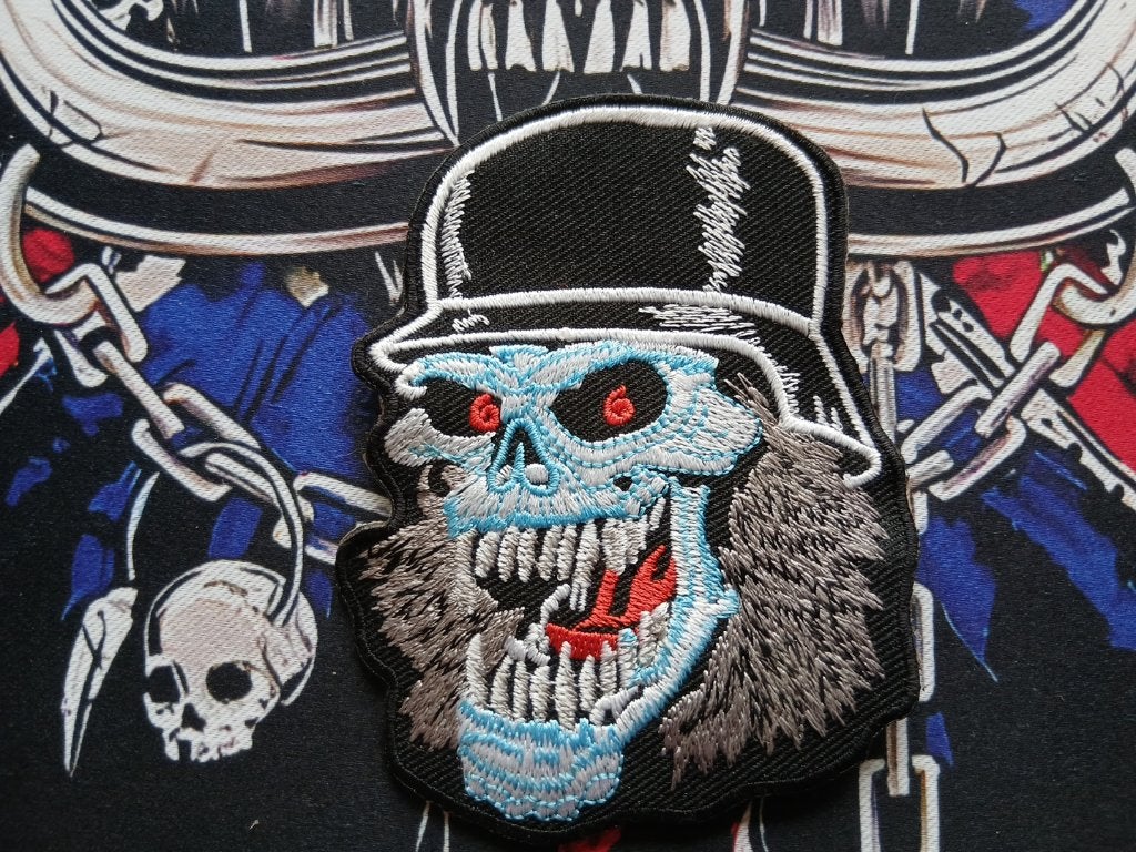 Slayer leuke shaped skull patch 14 metal, Verzenden, Nieuw, Kleding