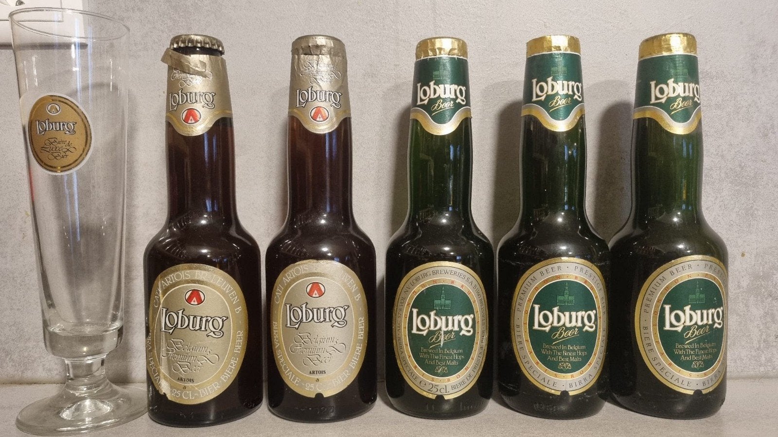 Vintage Loburg: Artois, Leuven - Loburg, Brussel & Interbrew, Ophalen of Verzenden, Zo goed als nieuw, Flesje(s), Overige merken