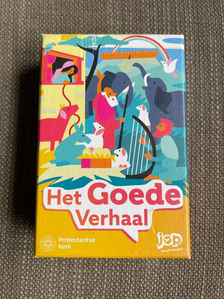 Het Goede Verhaal - Vrolijk Bijbels Vragenspel, Hobby en Vrije tijd, Gezelschapsspellen | Kaartspellen, Een of twee spelers, Ophalen of Verzenden