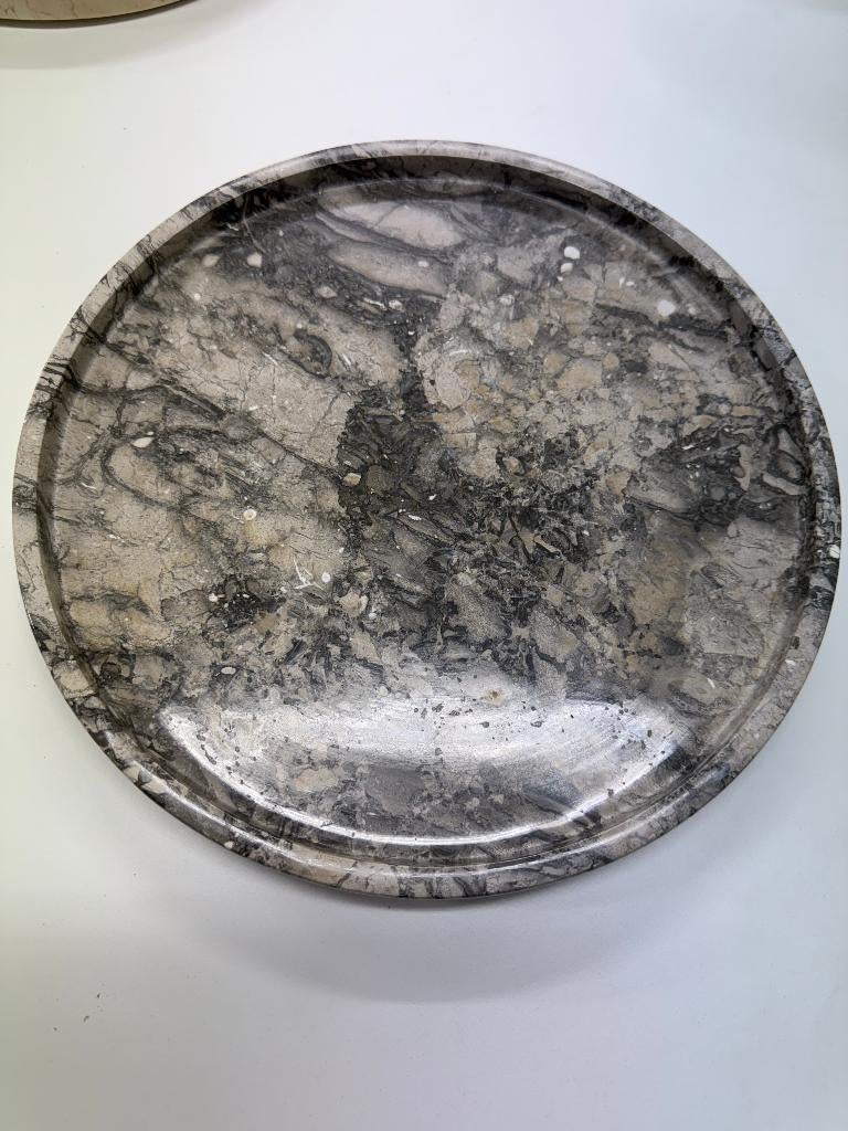 *NIEUW* Ronde Marmeren Tray – 28 cm GRIJS, Ophalen of Verzenden, Nieuw, Rechthoekig, Overige materialen