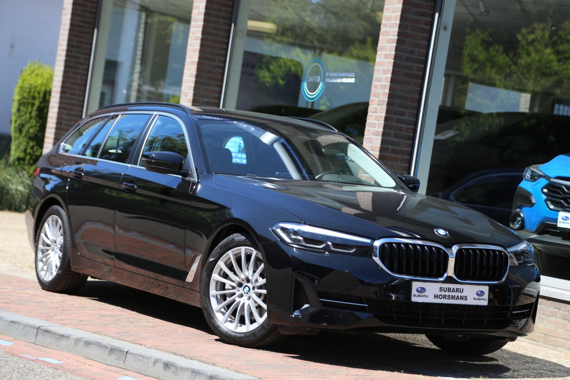 BMW 5 Serie Touring 530e Executive Leer HuD Navi Camera LED, Auto's, Automaat, Gebruikt, 4 cilinders, Automatische klimaatregeling