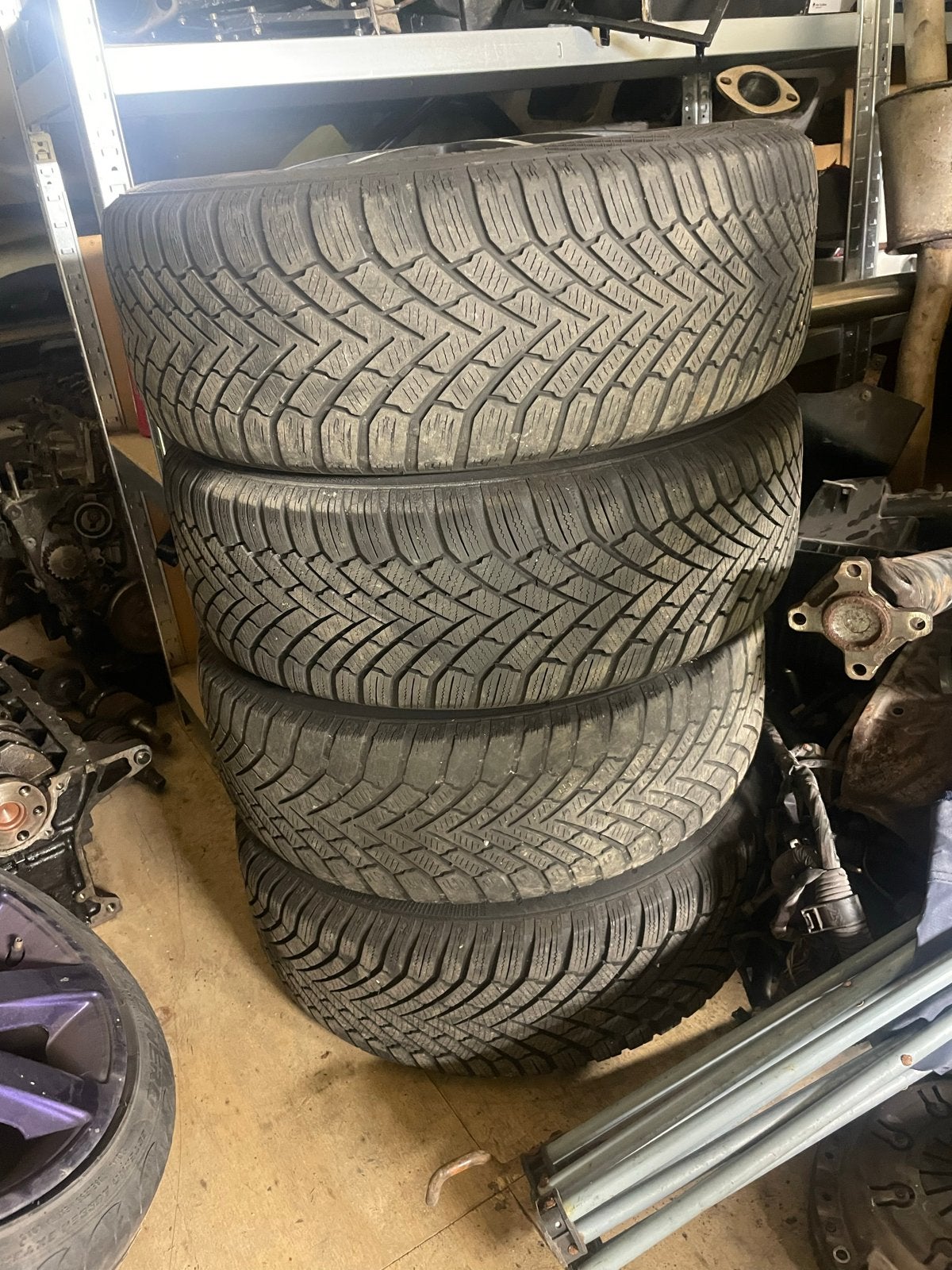Enzo velgen met Continental WinterContact TS 860 banden, Auto-onderdelen, Banden en Velgen, Ophalen, Gebruikt, 16 inch, Banden en Velgen