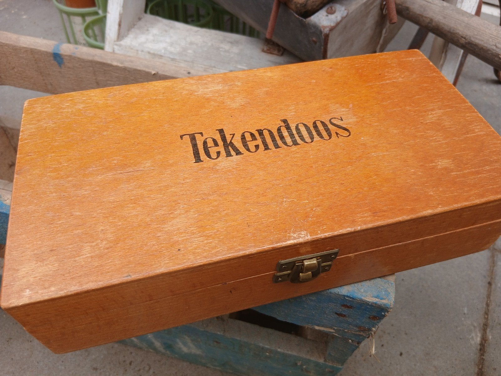 Vintage tekendoos, Ophalen of Verzenden