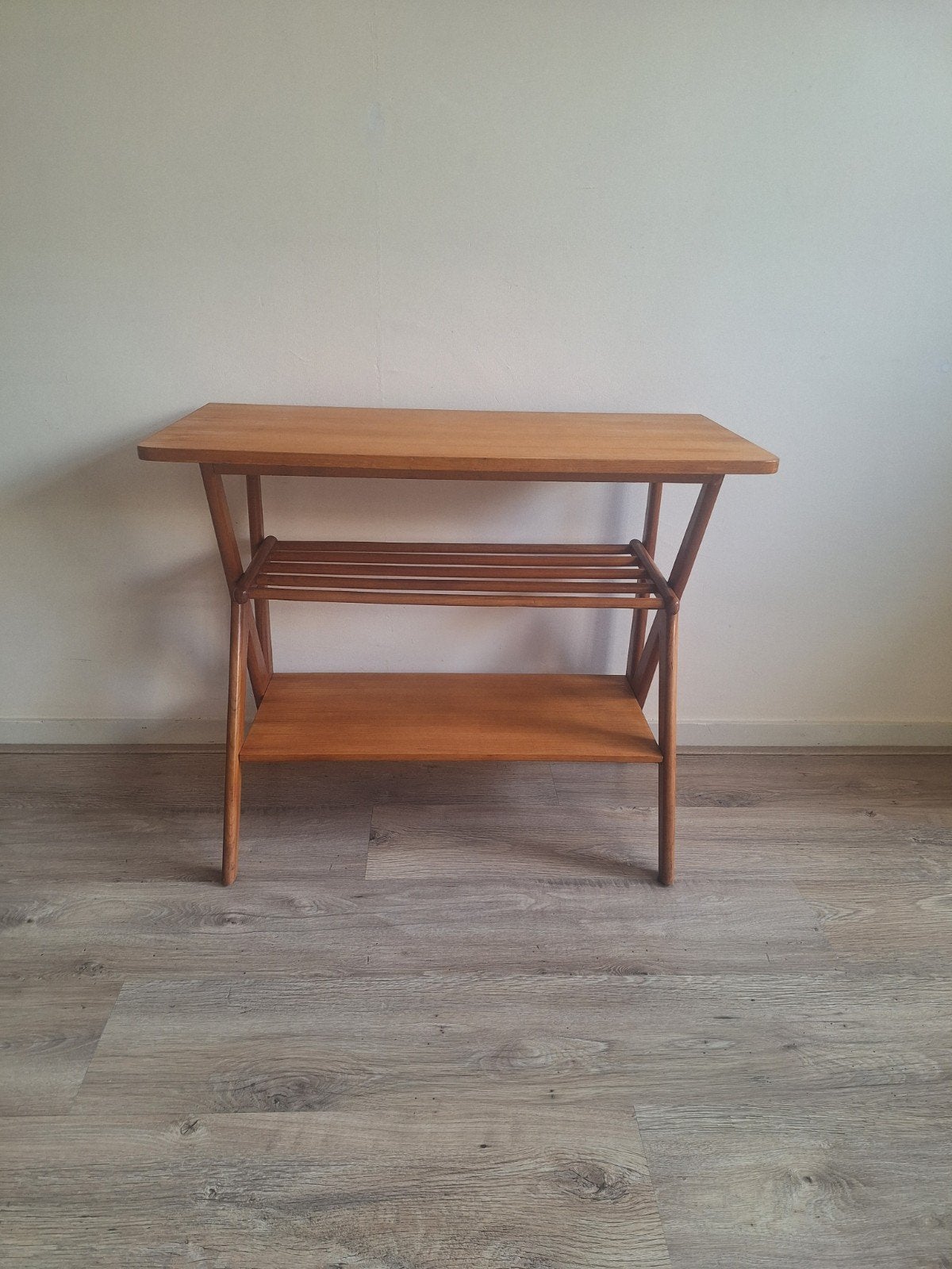 Vintage Van Teeffelen voor Webe sidetable, Ophalen, 25 tot 50 cm, Rechthoekig, 50 tot 100 cm