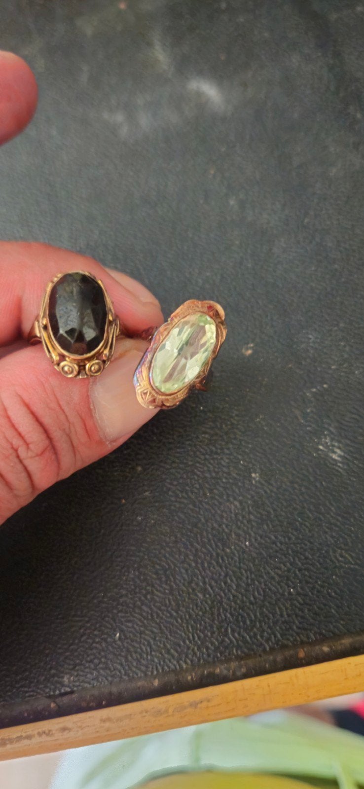 gouden ringen 14 karaat goud 585, Sieraden, Tassen en Uiterlijk, Gebruikt, Ophalen of Verzenden, 17 tot 18, Met edelsteen