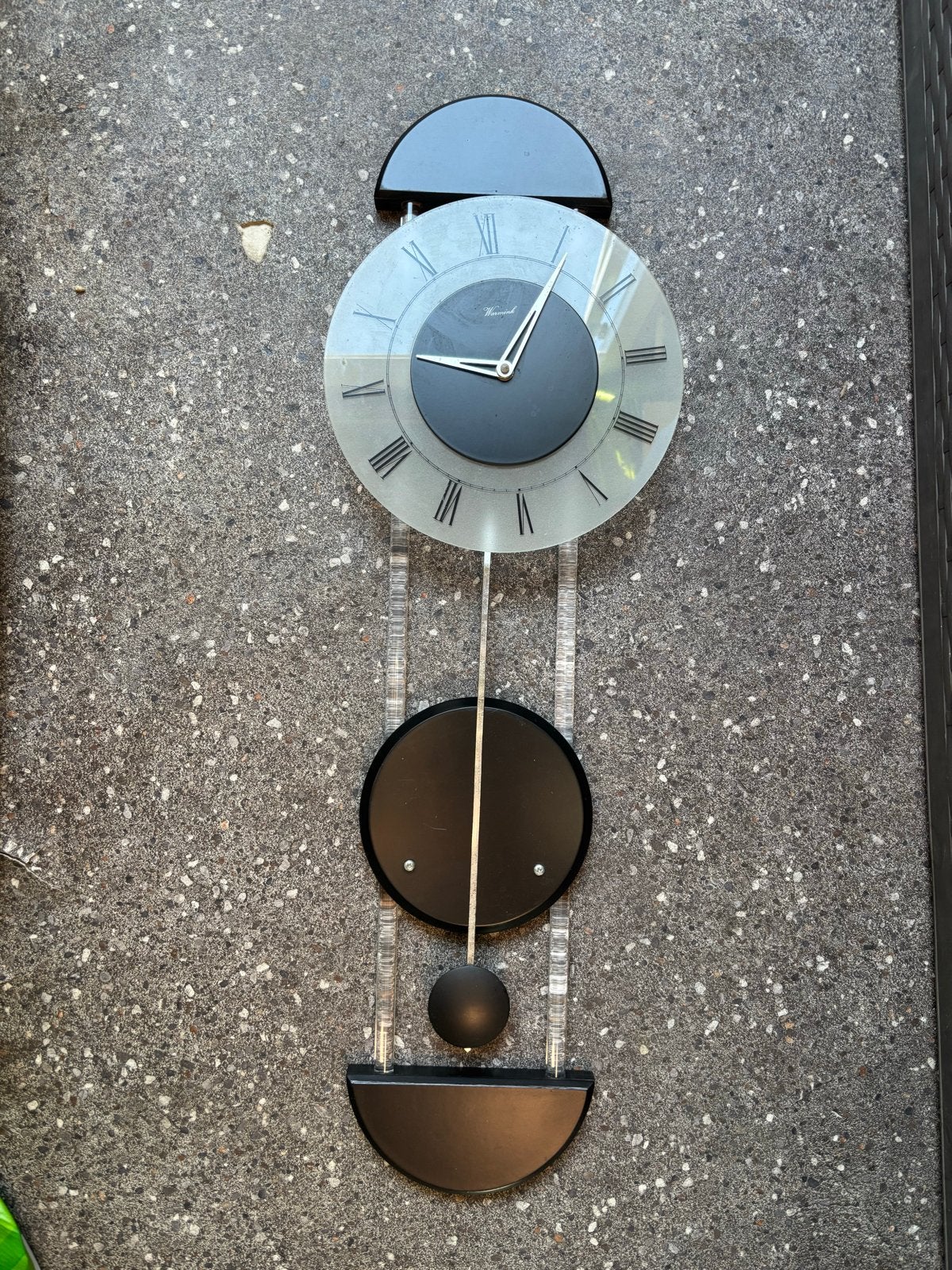 Warmink wandklok - Modern design met slinger, Ophalen of Verzenden