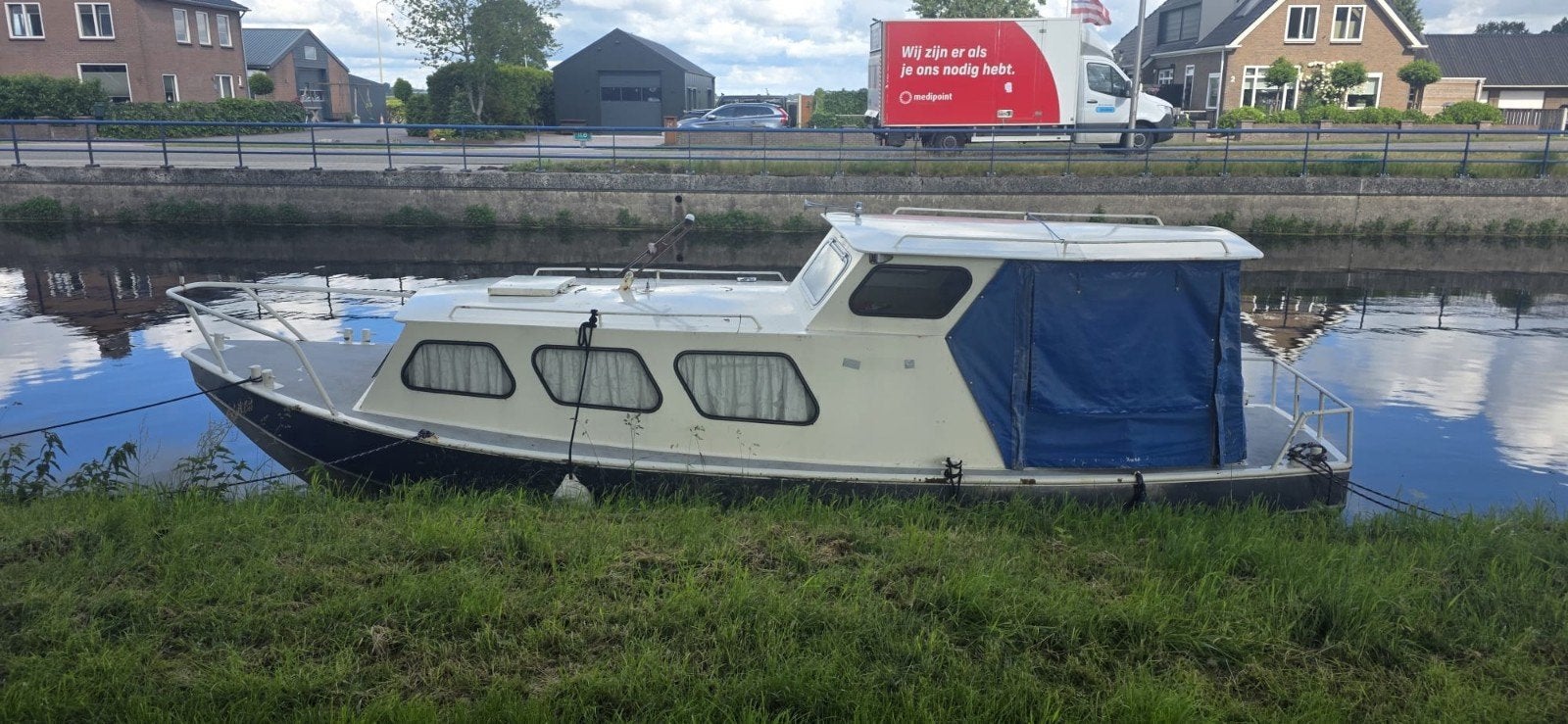 63pk Dieselmotor met werk, 1100 draaiuren, Watersport en Boten, Motorboten en Motorjachten, Ophalen