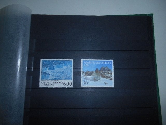 2 zegels Groenland, Ophalen of Verzenden, Buitenland