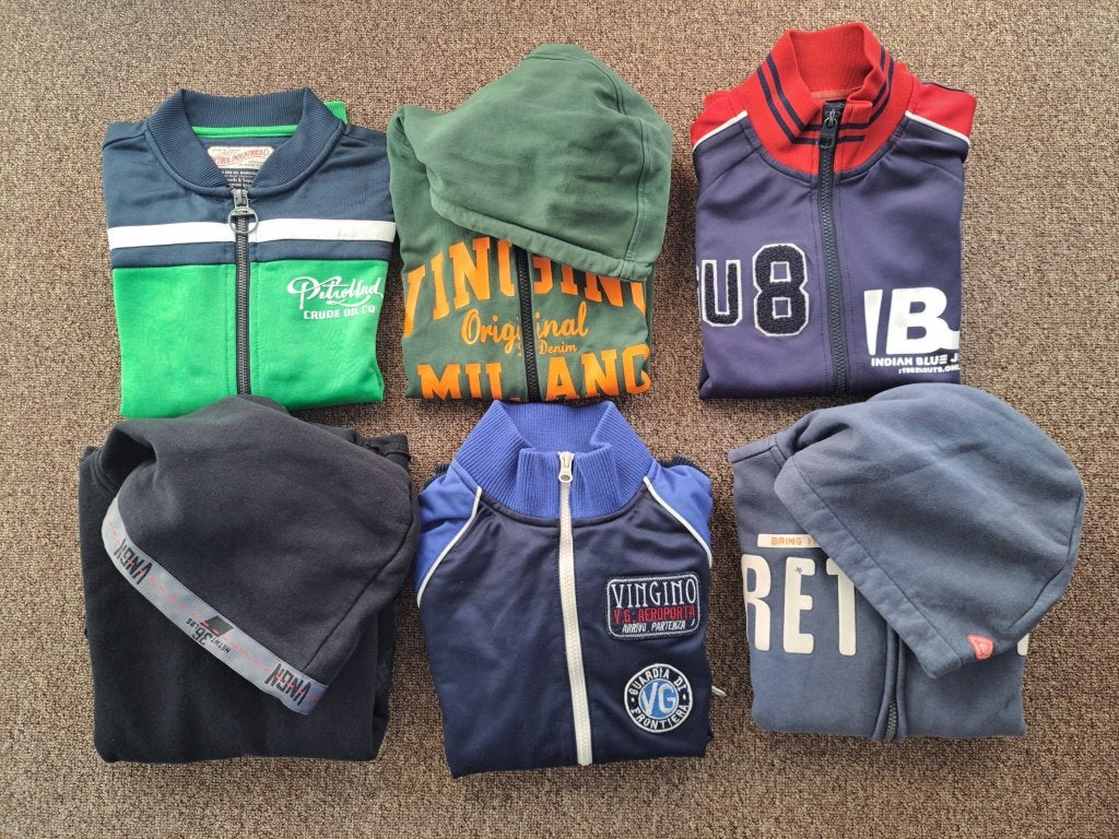 Petrol Indian Blue Vingino Retour vesten maat 140, Gebruikt, Trui of Vest, Ophalen of Verzenden, Vingino