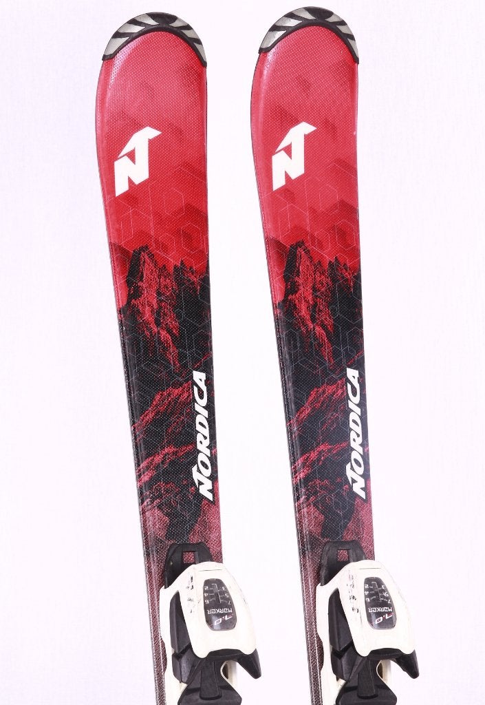 120 cm kinder ski's NORDICA NAVIGATOR TEAM, black/red,, Gebruikt, Verzenden, 100 tot 140 cm, Carve