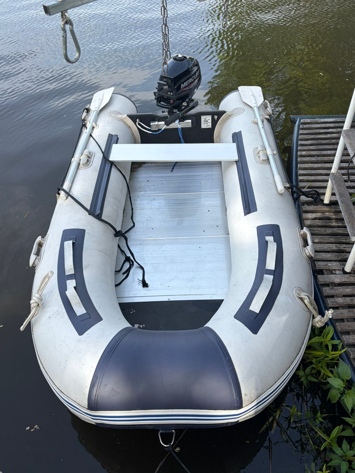 ProWake Rubberboot 3.5pk Mercury, Ophalen, Zo goed als nieuw, Motor en Techniek, Motorboot