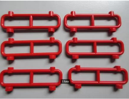 nr. 5066, 6 rode hekjes., Ophalen of Verzenden, Zo goed als nieuw, Complete set, Lego