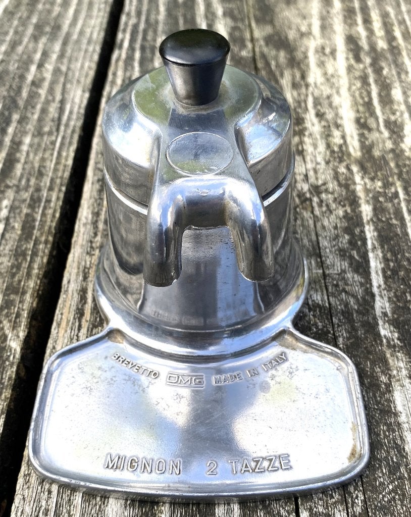 Vintage Brevetto OMG Mignon Tazze - aluminiumespressomachine, Ophalen of Verzenden