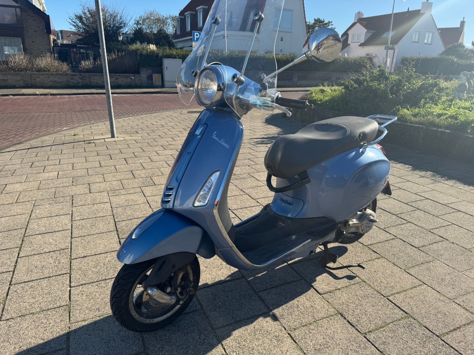 Vespa Primavera 50 4takt bromscooter 45 km 2014, Ophalen, Gebruikt, Overige modellen, 2042at