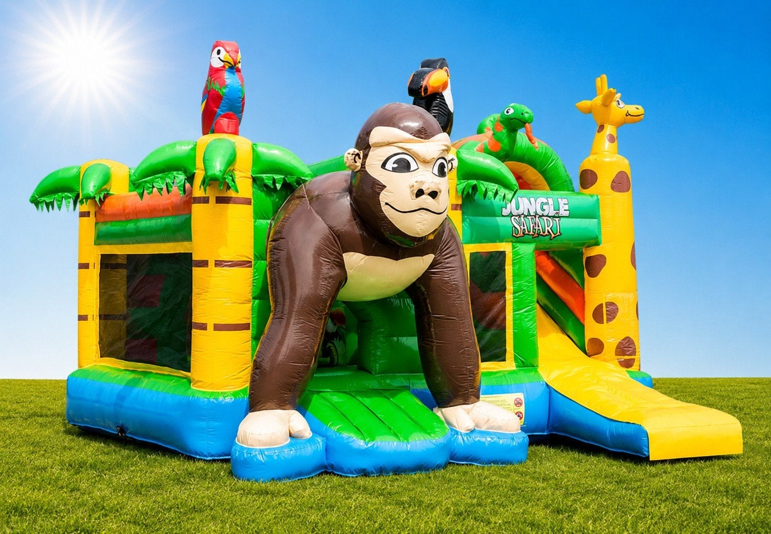 Springkussen huren Jungle | Ontdek ons assortiment!, Ophalen of Verzenden, Zo goed als nieuw, Verjaardag
