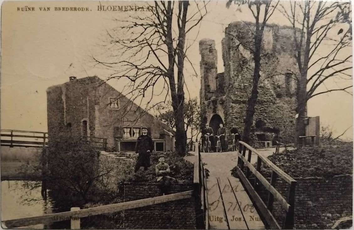 Ruïne van Brederode Bloemendaal – 1903, Ophalen of Verzenden, Voor 1920, Gelopen, Noord-Holland