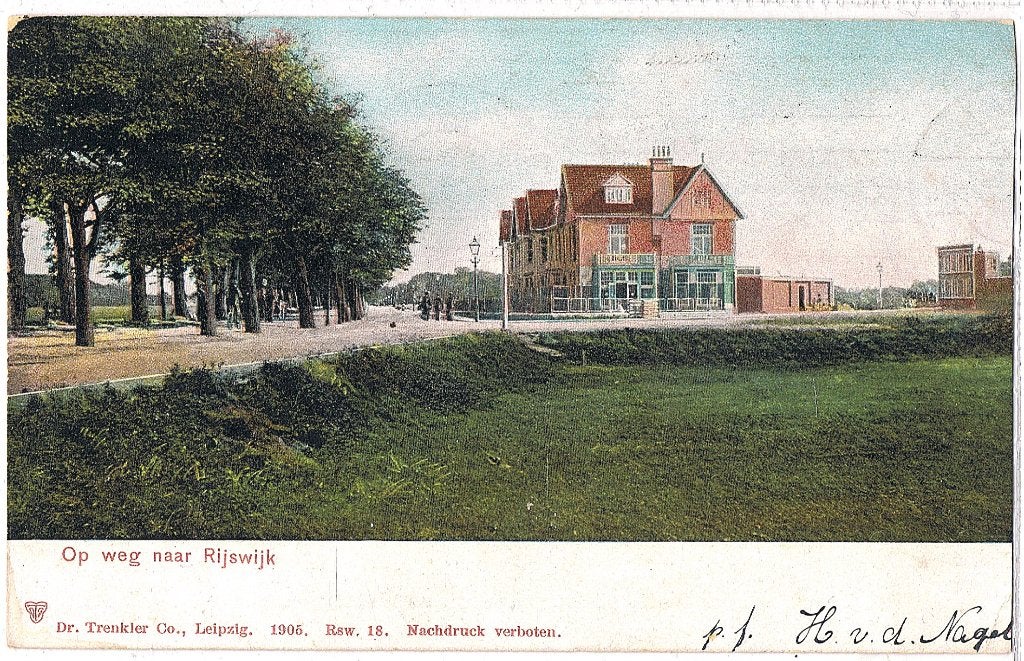Den Haag 001-Rijswijk, Op weg naar Rijswijk, richtprijs 7,==, Verzenden, Voor 1920, Gelopen, Zuid-Holland