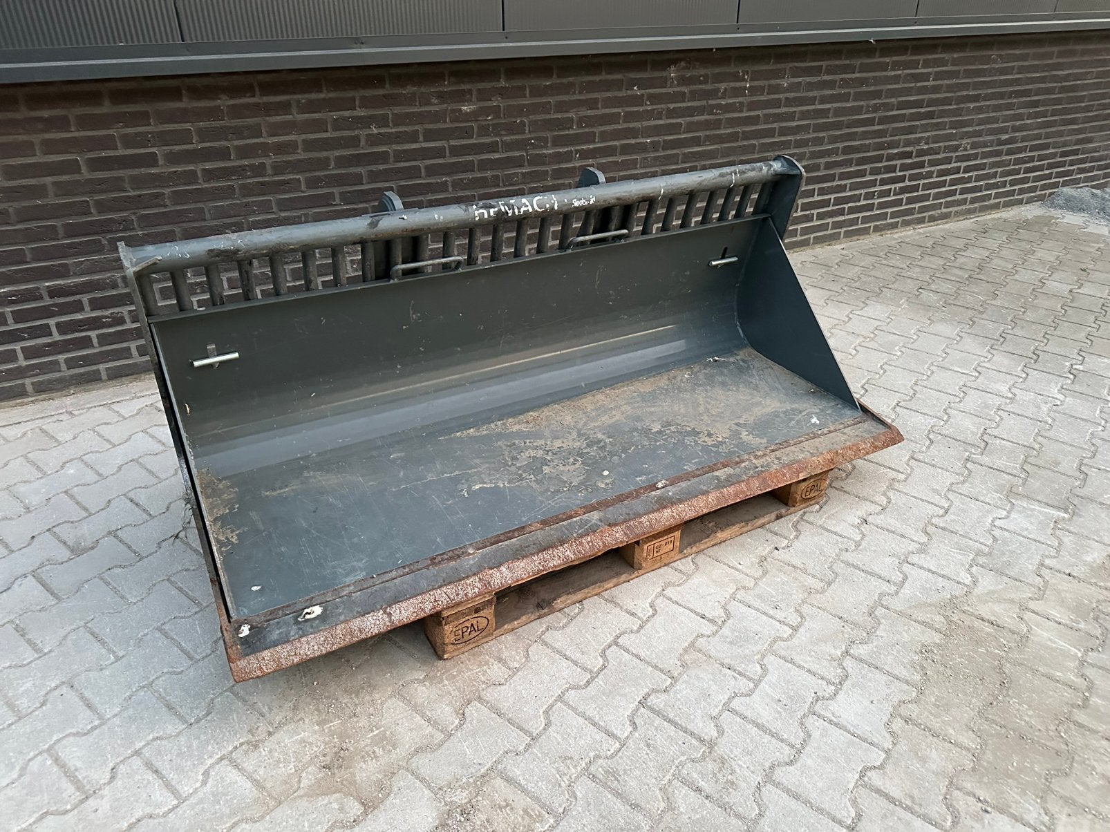 Shovel Puinbak 180cm met inlegvel - zware uitvoering, Ophalen, Wiellader of Shovel