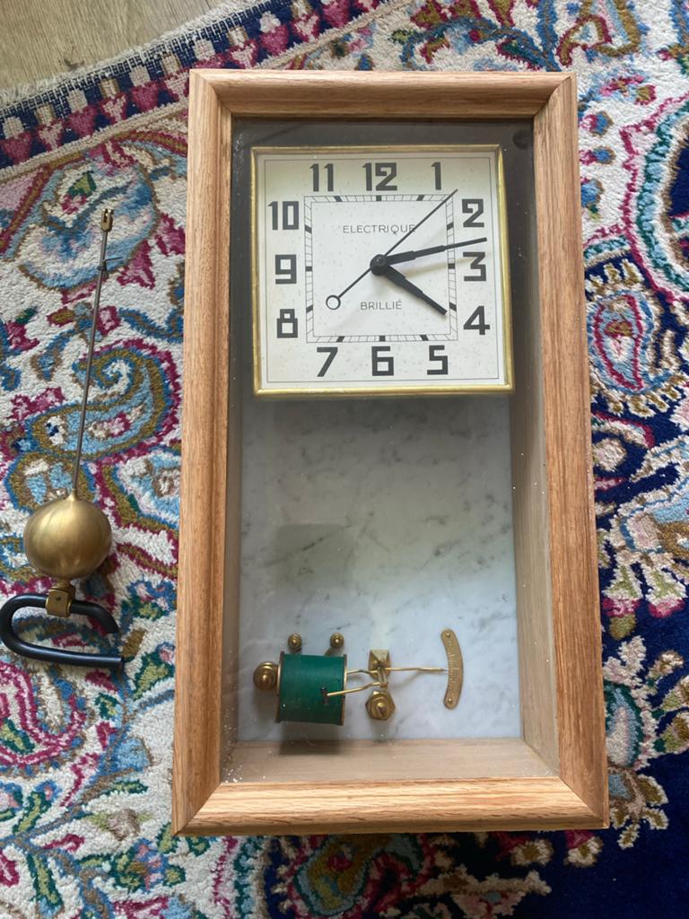 BRILLIE elektrische klok - Vintage wandklok, Ophalen