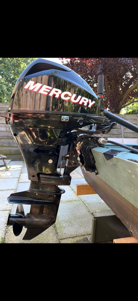 Mercury 15 pk, Watersport en Boten, Ophalen, 10 tot 30 pk, Gebruikt, Viertaktmotor