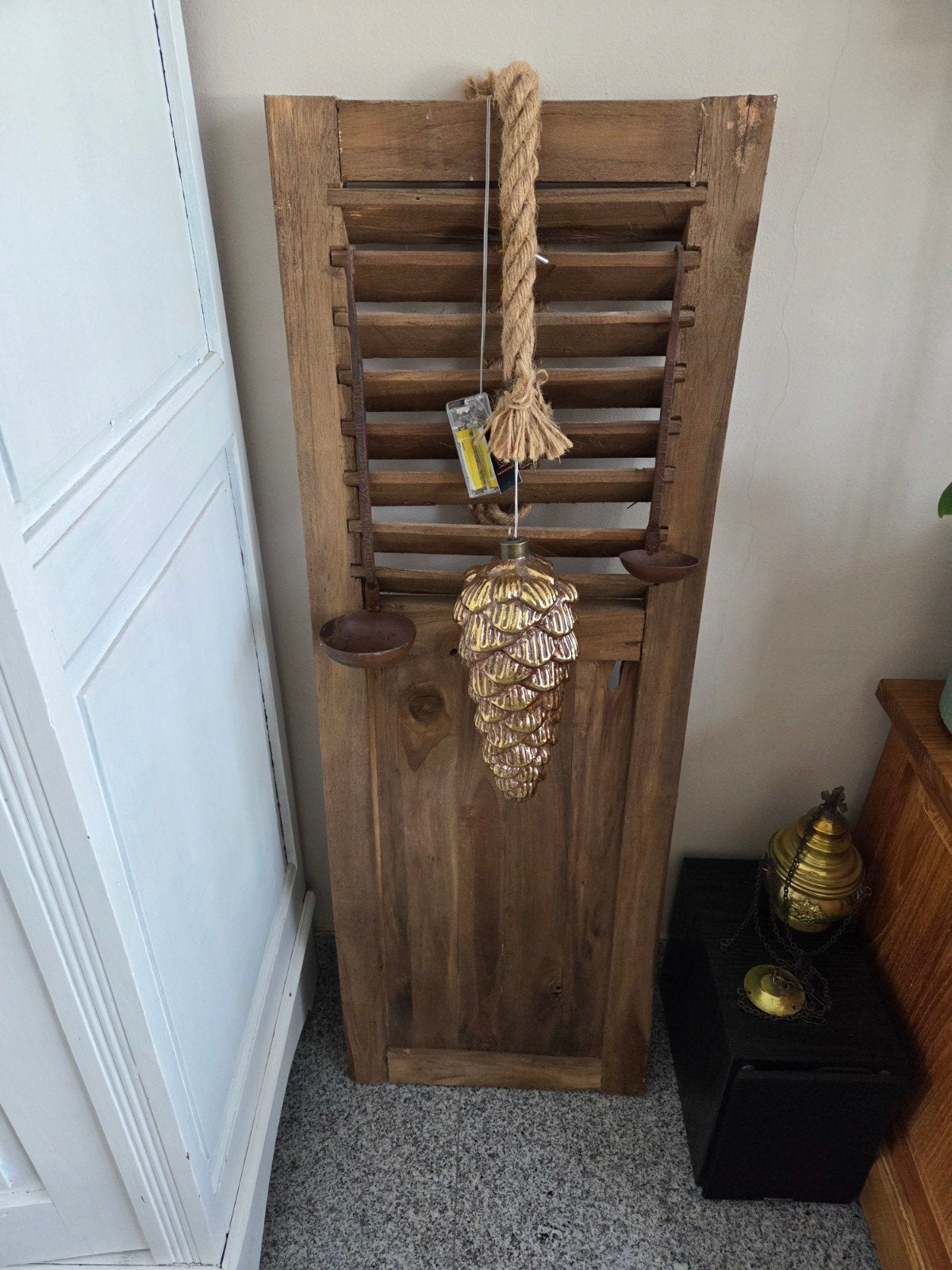 Mooie brocante Louvre deur - 100 cm hoog, Ophalen