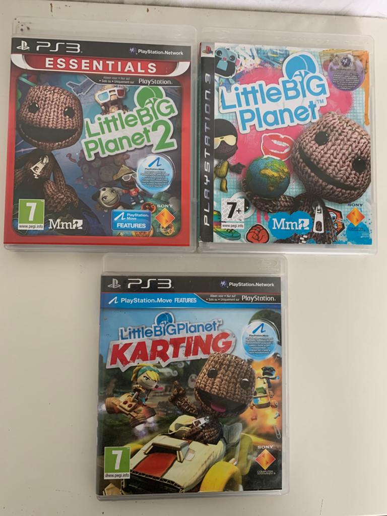 Ps3 3x LittleBigPlanet, Overige genres, 1 speler, Ophalen of Verzenden, Zo goed als nieuw