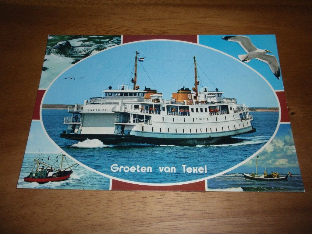 Texel Veerboot Scheepvaart, Verzenden, 1960 tot 1980, Ongelopen, Waddeneilanden