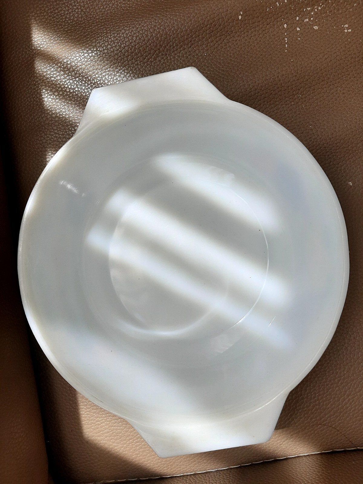 Vintage Pyrex Ovenschaal met Fruitdecor - Wit  22cm, Ophalen of Verzenden