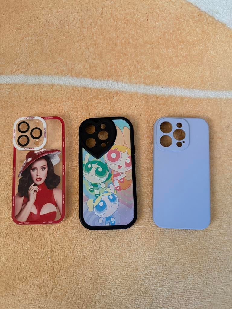 iPhone 14 Pro Case Bundle – 3 Cases, IPhone 14 Pro, Ophalen of Verzenden, Siliconen, Meerkleurig